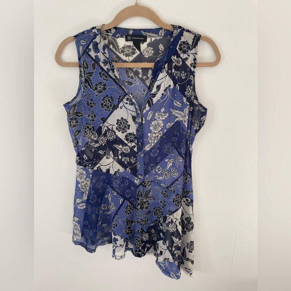 INC Womens button up blouse size medium